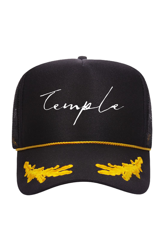 "Temple" Gold Leaf Crown Trucker Hat